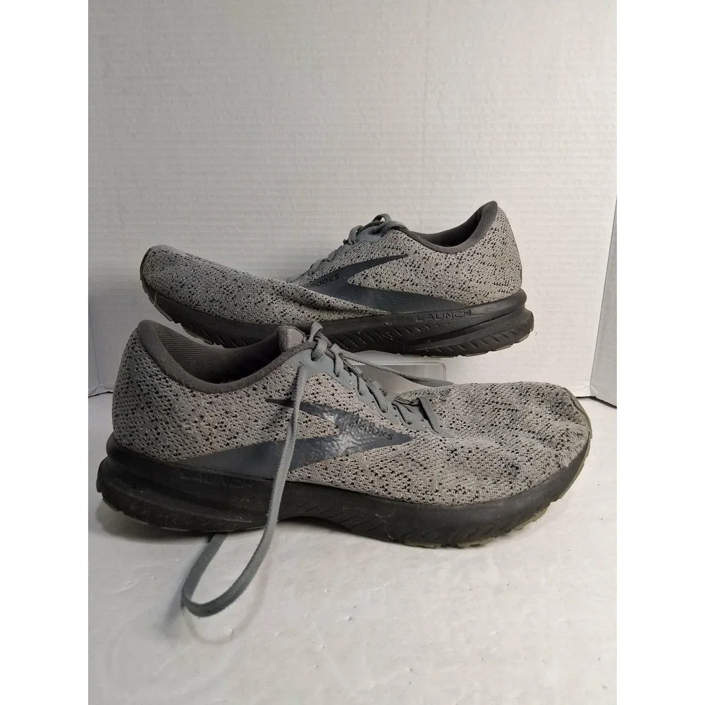 Brooks Launch 7 Men's 9 Running‎ Shoes Grey Lightweight Athletic Sneakers READ